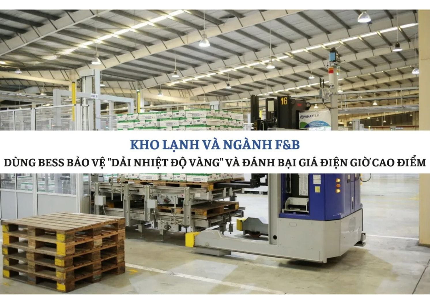 Kho lạnh và ngành F&B: Dùng BESS bảo vệ 